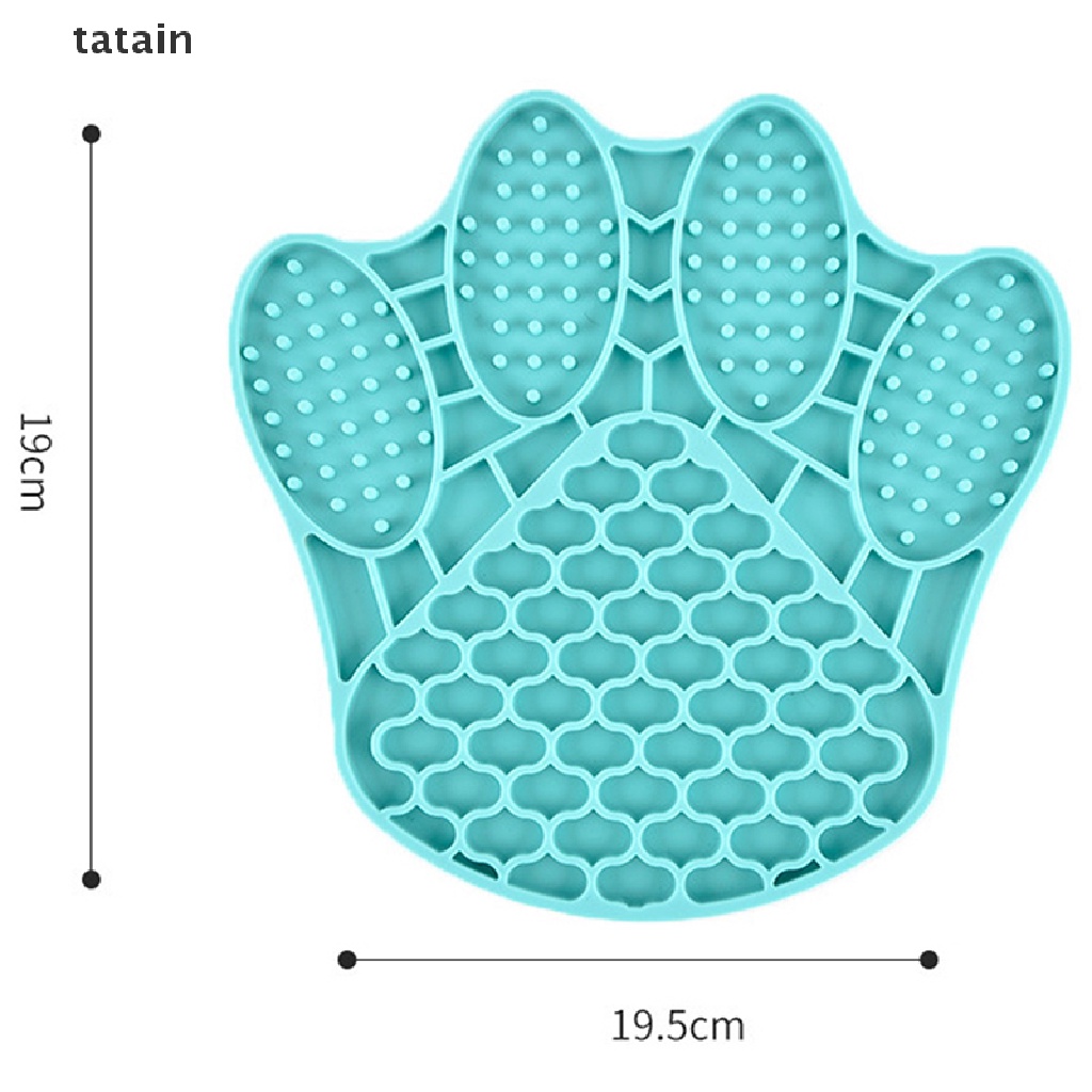 [TAT] Silicone Bowl Dog Lick Mat Slow Feeding Food Bowl For Dogs Cat Treat Feeder CVX