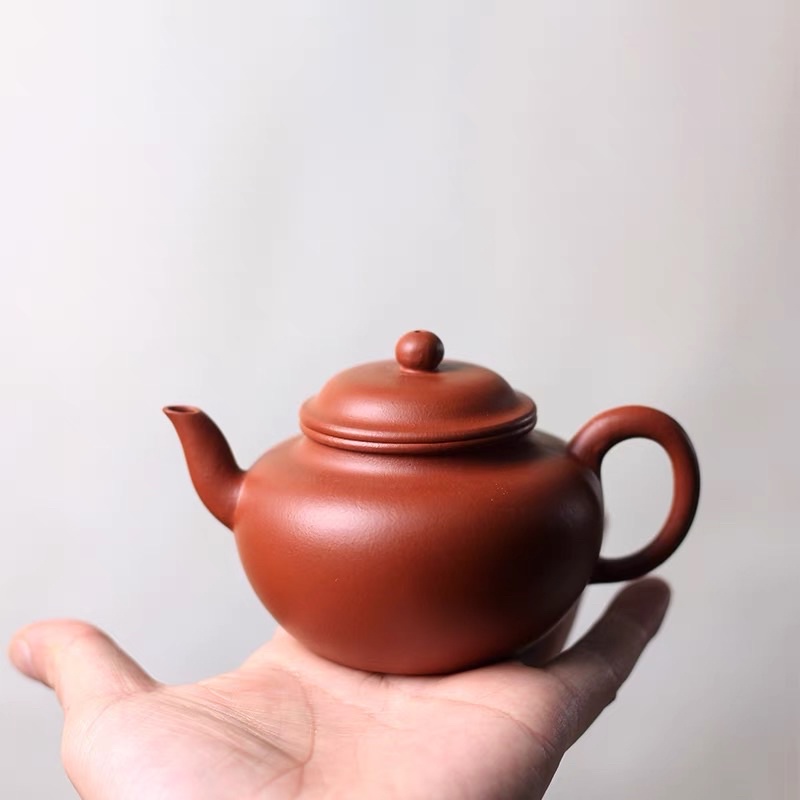 Ấm tử sa Nghi Hưng đất chu nê tiểu môi diêu ấm trà Nghi Hưng thủ công làm bằng tay