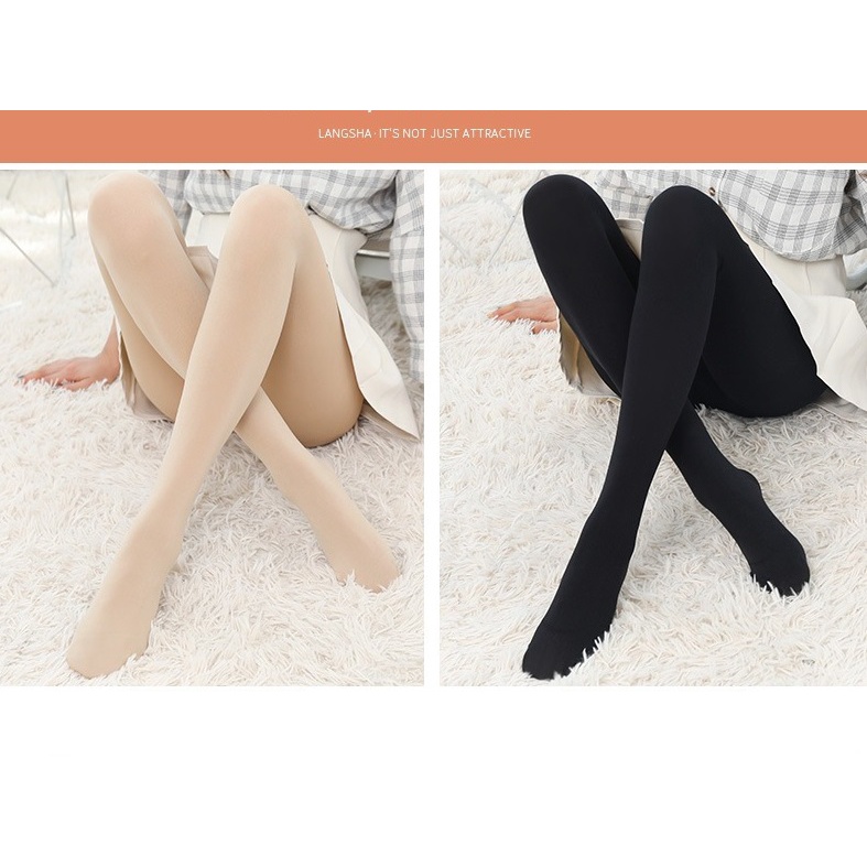 881616 Quần tất nữ lót nỉ mặc mùa đông dày 12000D 260k