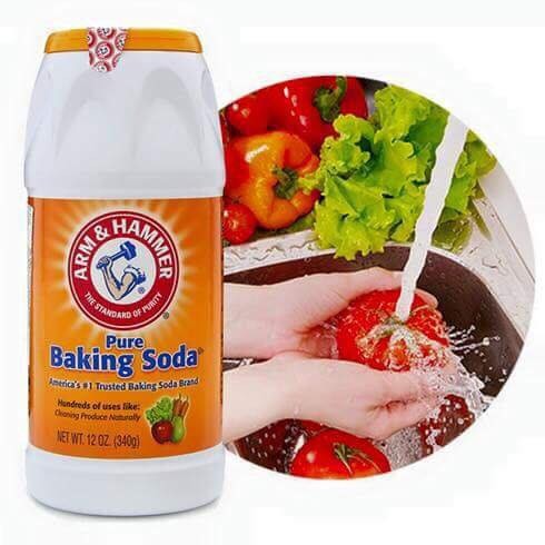 Bộ 3 baking soda tẩy rửa Arm & hammer mỹ : tẩy rửa nhà cửa 227gr + rửa rau củ quả 340gr + khử mùi tủ lạnh 397gr