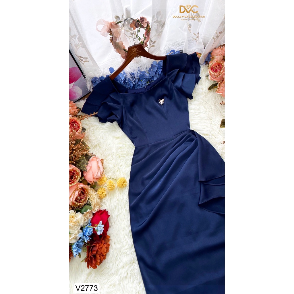 Váy lụa body thiết kế cao cấp đi tiệc đi chơi  V2773 - DVC