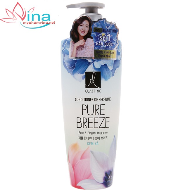 COMBO GỘI XẢ NƯỚC HOA ELASTINE DE PERFUME PURE BREEZE (600ML) | BigBuy360 - bigbuy360.vn