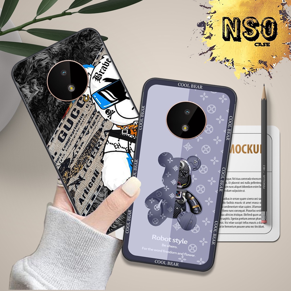 Ốp Nokia c20 in hình họa tiết gấu be@brick siêu chất cute đẹp