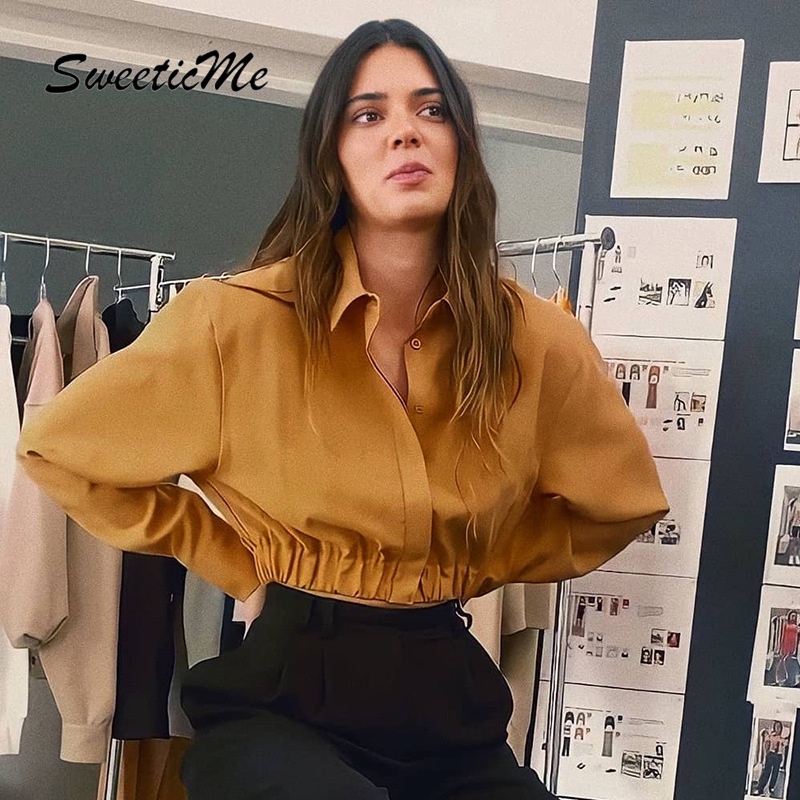 Áo sơ mi dài tay ôm eo thiết kế mới dành cho nữ 2021 | BigBuy360 - bigbuy360.vn