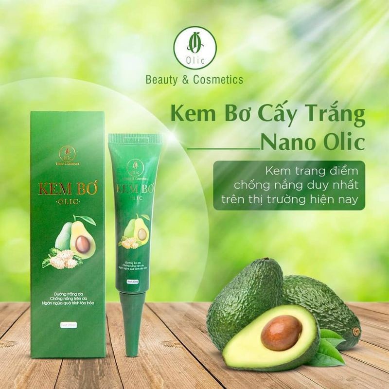 Kem Bơ Olic cấy trắng