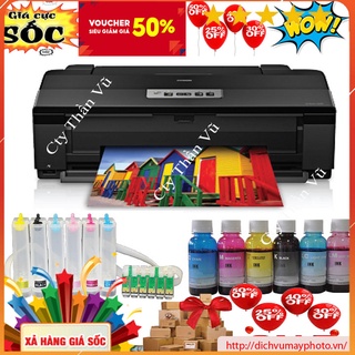 Máy in phun màu A3 Epson T1430 hàng mới 100% (Có lắp bộ tiết mực ngoài) in tràn lề bảo hành INECO