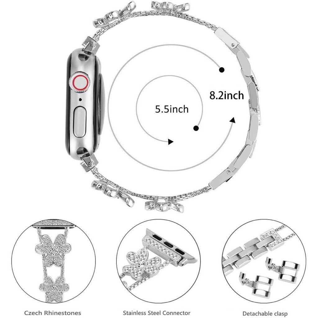 DÂY APPLE WATCH ĐÍNH ĐÁ SERIES 6/5/4/3/2/1 38mm/ 40mm 6/5/4/3/2/1 38mm/ 40mm