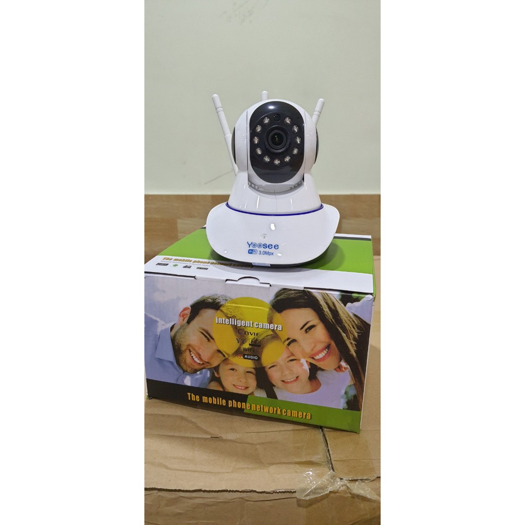 [Mã 267ELSALE hoàn 7% đơn 300K] Camera IP WIFI YOOSEE 3 ANTEN 3.0MPX - BẢO HÀNH 3 THÁNG | BigBuy360 - bigbuy360.vn