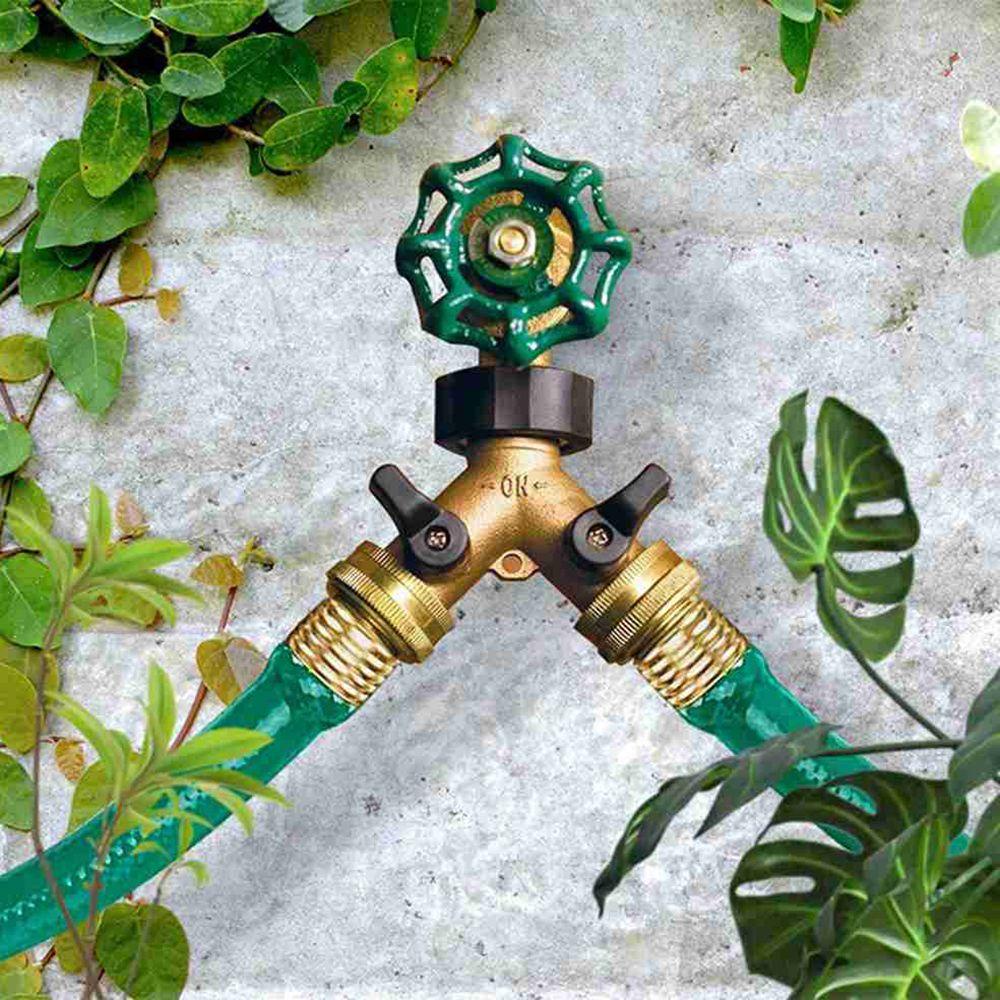 Van Nối Ống Nước Tưới Vườn Bằng Đồng Thau