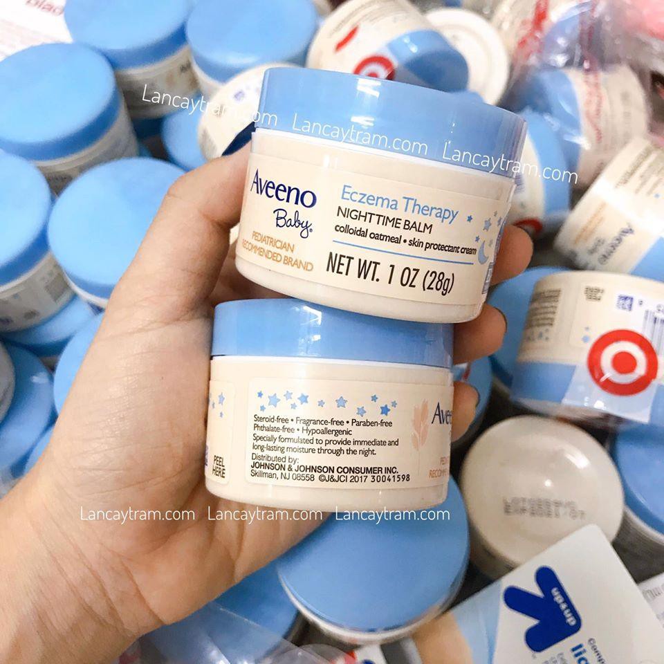 KEM GIẢM CHÀM LÁC AVEENO BABY ECZEMA THERAPY NIGHTTIME BALM 28G CHÍNH HÃNG - 9503