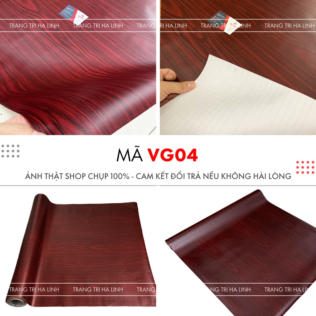 Giấy decal dán tường giả vân gỗ chống nước sẵn keo dán bàn tủ khổ 1.2m | BigBuy360 - bigbuy360.vn