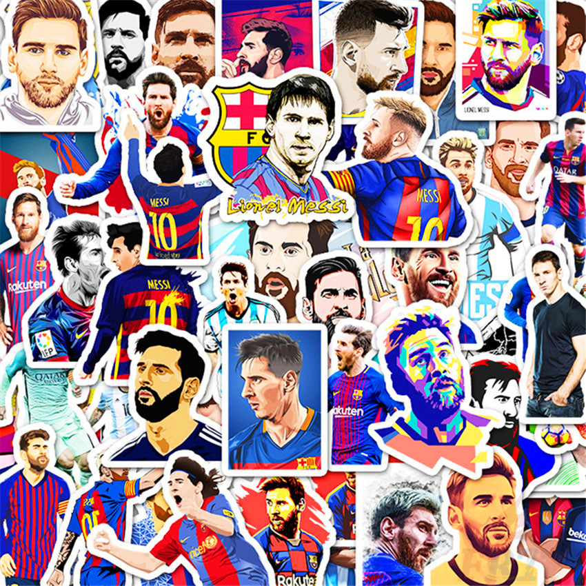 ❉ Leo Messi Series 02 - Famous Football Sports Player Superstar Stickers ❉ 50Pcs/Set Fans Collection Waterproof DIY Fashion Decals Doodle Stickers