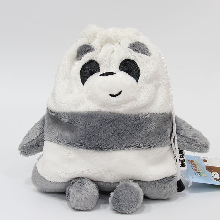 Túi đeo dây rút mini cho trẻ em hình Bare Bear anh em gấu Chúng tôi đơn giản là Gấu
