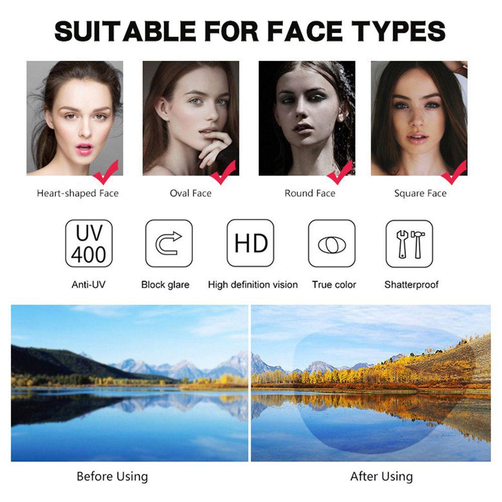 YVE Kính Mát Gọng Oval Nhỏ Chống Tia UV Thời Trang