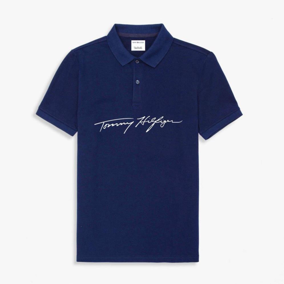 Áo Thun Polo TOMMY Onweb Vải Cotton Cao Cấp Basic Đẹp Tay Ngắn Có Cổ Màu đen,màu navy