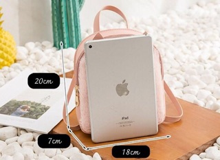 Balo Thời Trang Mini Lông Thỏ Cực Cute
