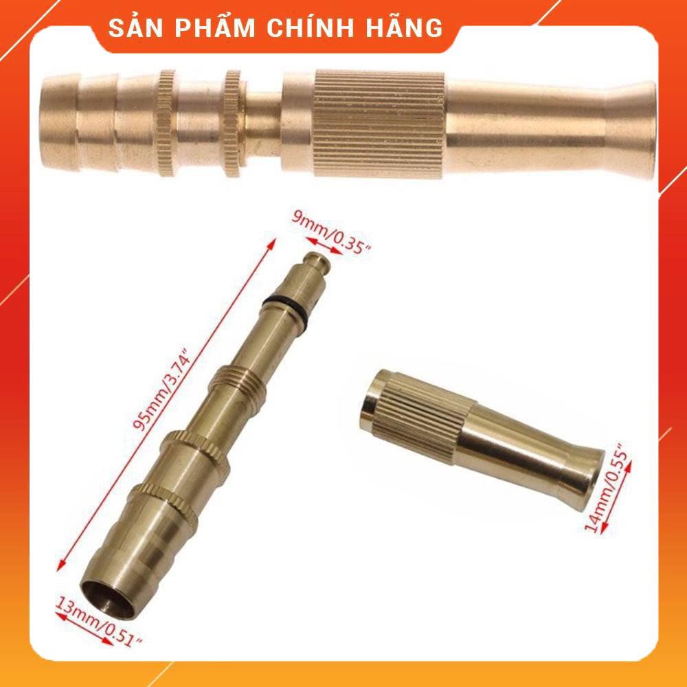 Đầu vòi xịt nước tăng áp đa năng Vòi phun tăng áp bằng đồng tưới cây - rửa xe cực mạnh - 3 chế độ 206587