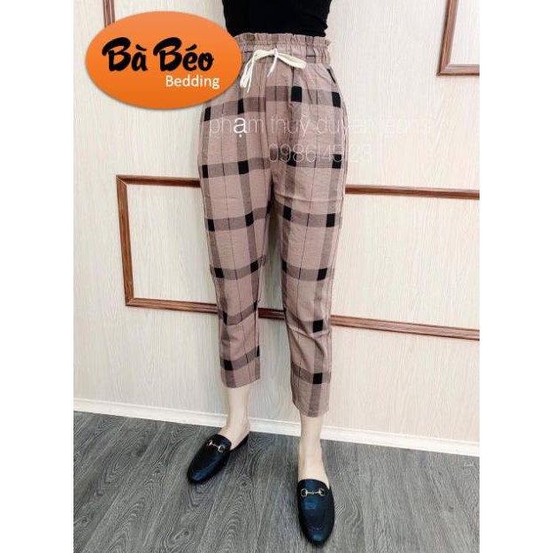XẢ XẢQuần kẻ CARO đũi baggy siêu trẻ trung,năng động