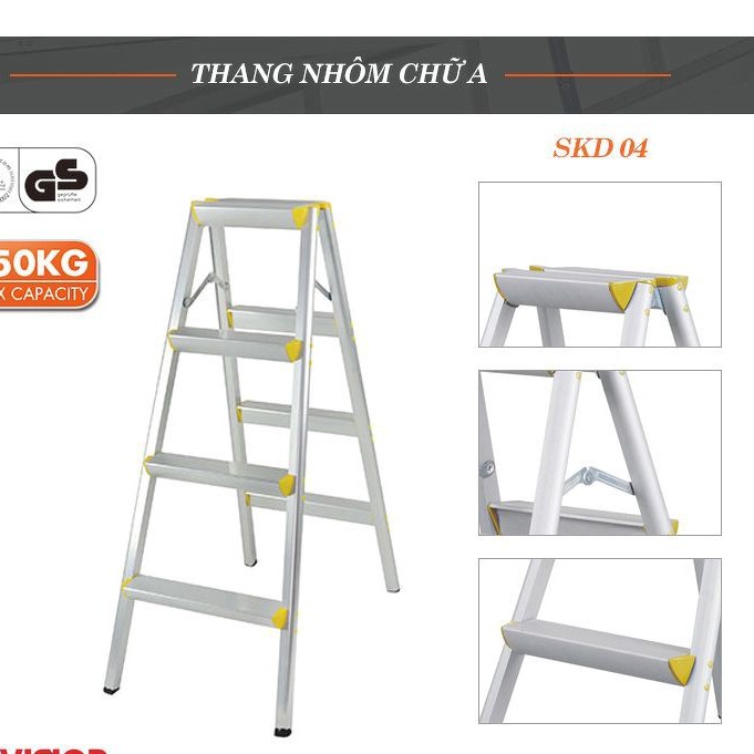 Thang nhôm gấp chữ A SUMIKA SKD 04