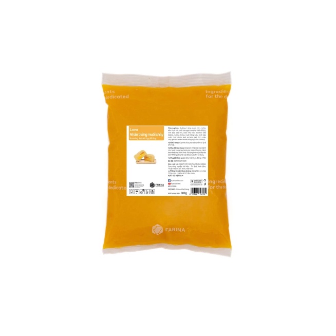 Nhân trứng chảy/ soocla chảy LAVA Farina 500g