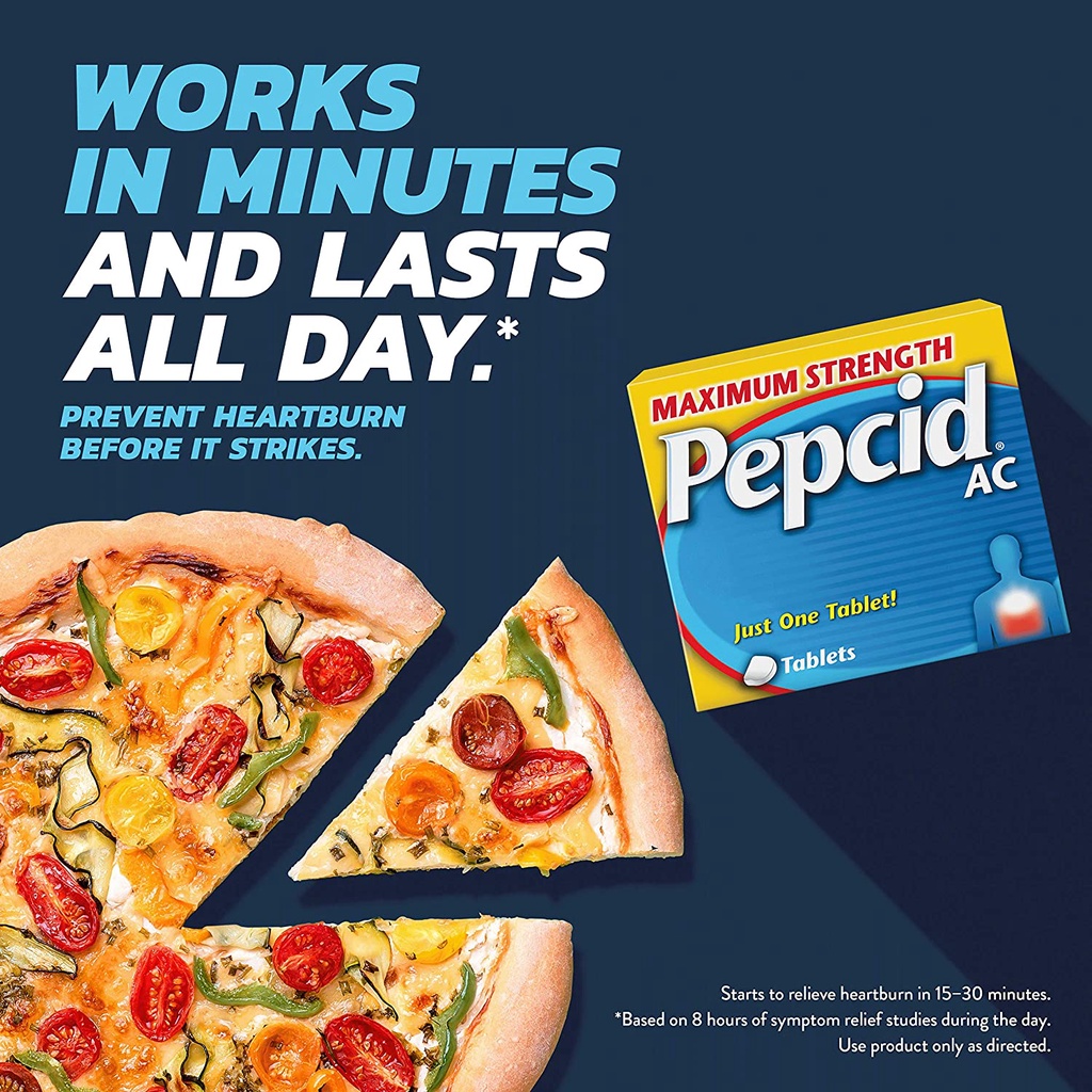 [DATE 8/2023 &amp;11/ 2023] MAXIMUM STRENGTH PEPCID AC 50 &amp; 75 TABLETS (50 &amp; 70 VIÊN)