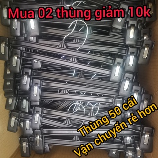 50 móc 6012 - móc kẹp nhựa quần - móc quần chuyên shop - móc kẹp nhựa 31cm.