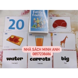 FLASHCARD FAMILY AND FRIENDS 1 -2 MẶT- PHIÊN BẢN 1- ÉP PLASTIC