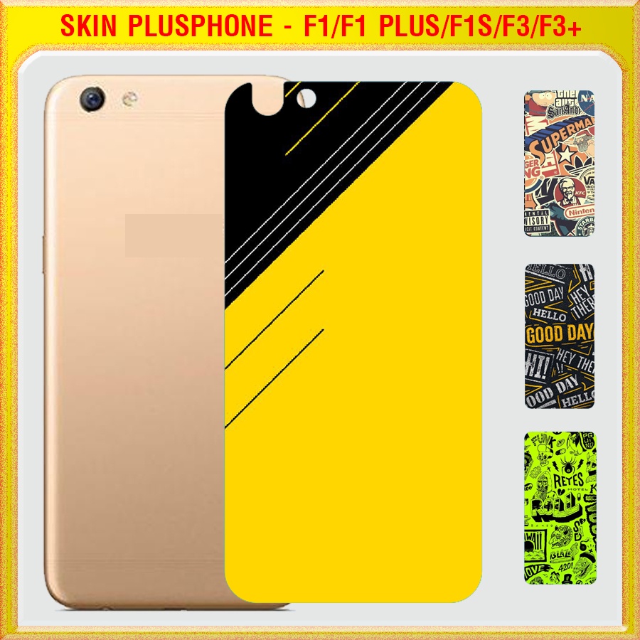 Dán Skin mặt sau cho Oppo F1, F1 Plus, F1s, F3, F3 Plus