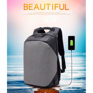 Balo Chống Trộm Thông Minh cao cấp có khóa mật mã và cổng sạc USB mới nhất 2018