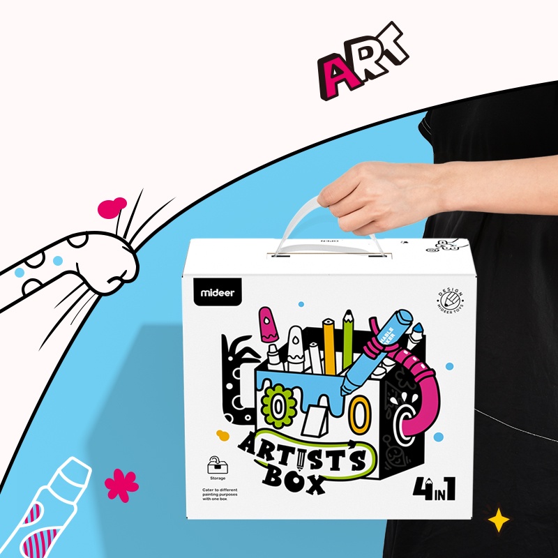 Bộ Màu Hữu Cơ MIDEER Artist's Box 4 in 1