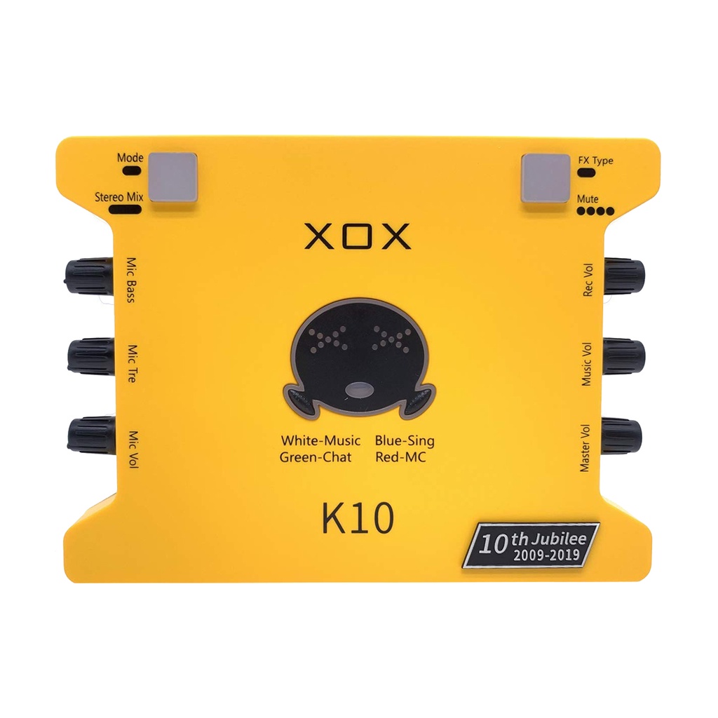 Soundcard XOX K10 10th jubilee Livestream