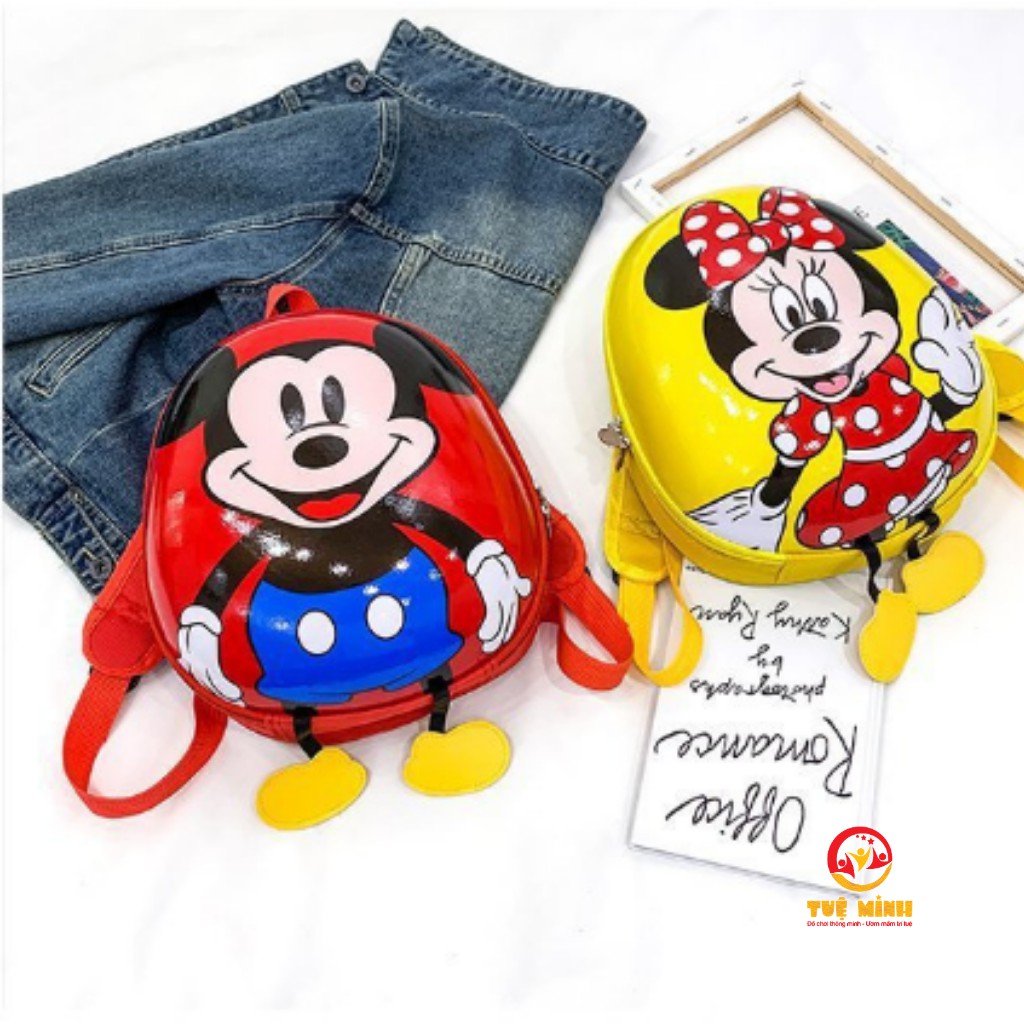 Balo Cho Bé Tuệ Minh Hình Có Hình Mickey Và Minnie Chống Thấm Nước Cho Bé Trai Bé Gái Từ 1 Đến 5 Tuổi