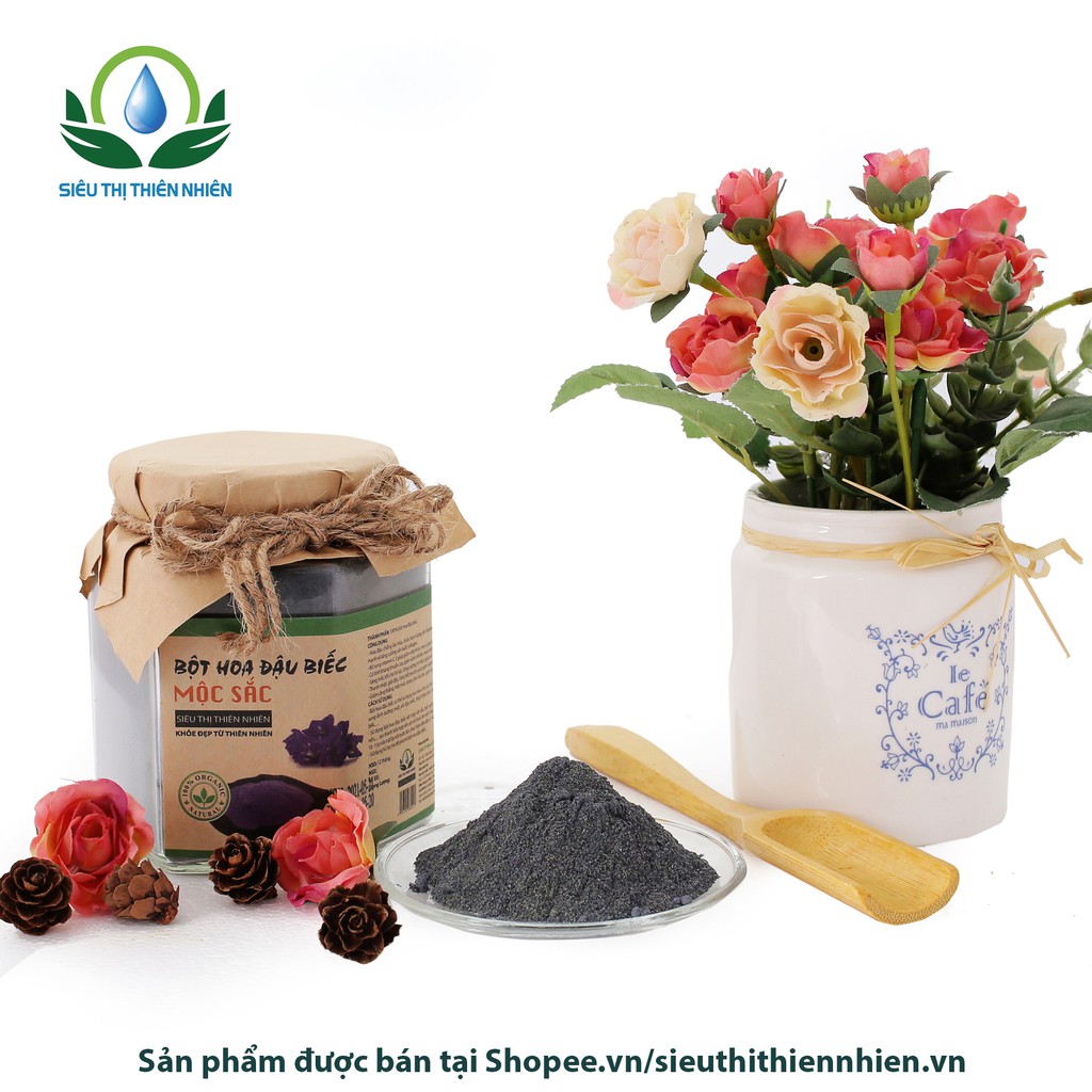Bột hoa đậu biếc Mộc Sắc lọ thủy tinh cao cấp