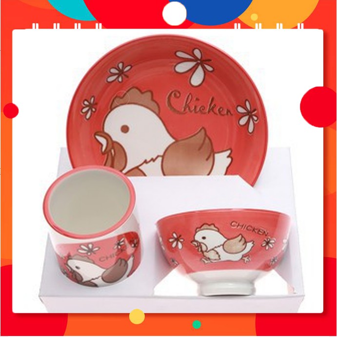 Bộ gốm sứ làm quà tăng 12 con giáp cao cấp (tuổi dậu).