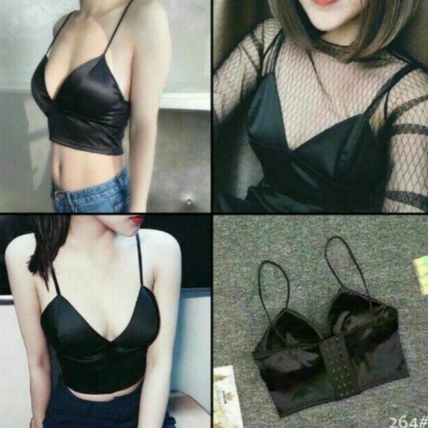 Áo Bra Satin Phi Bóng Bản To 264