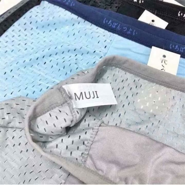 Hộp 5 Quần sịp đùi Muji nam Thông hơi