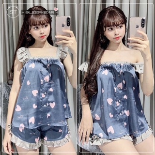 ĐỒ NGỦ NỮ CHẤT LỤA SATIN CAO CẤP <60KG
