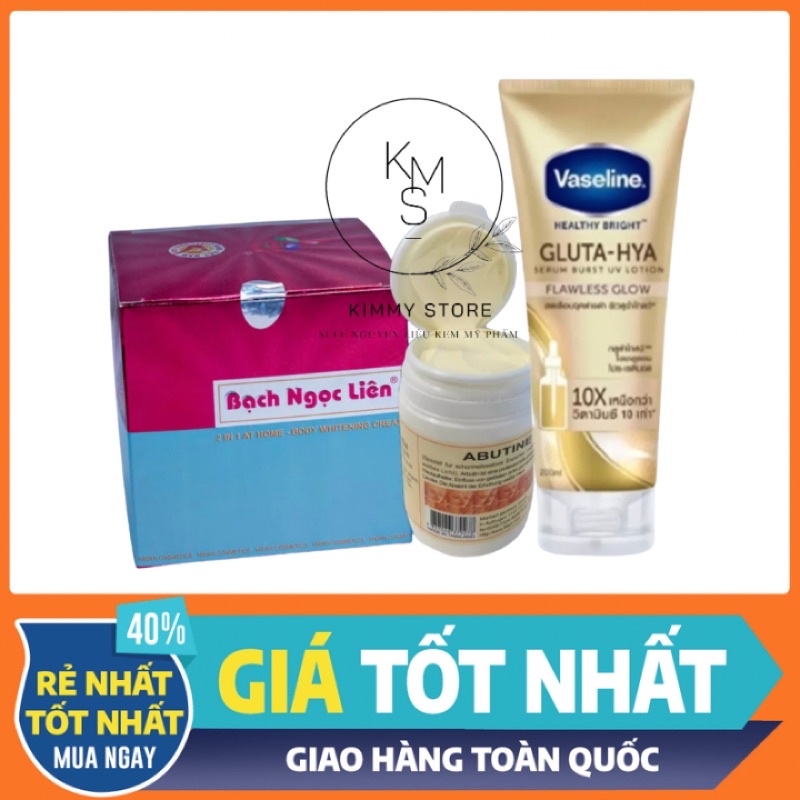 combo kem bạch ngọc liên tẩy mạnh