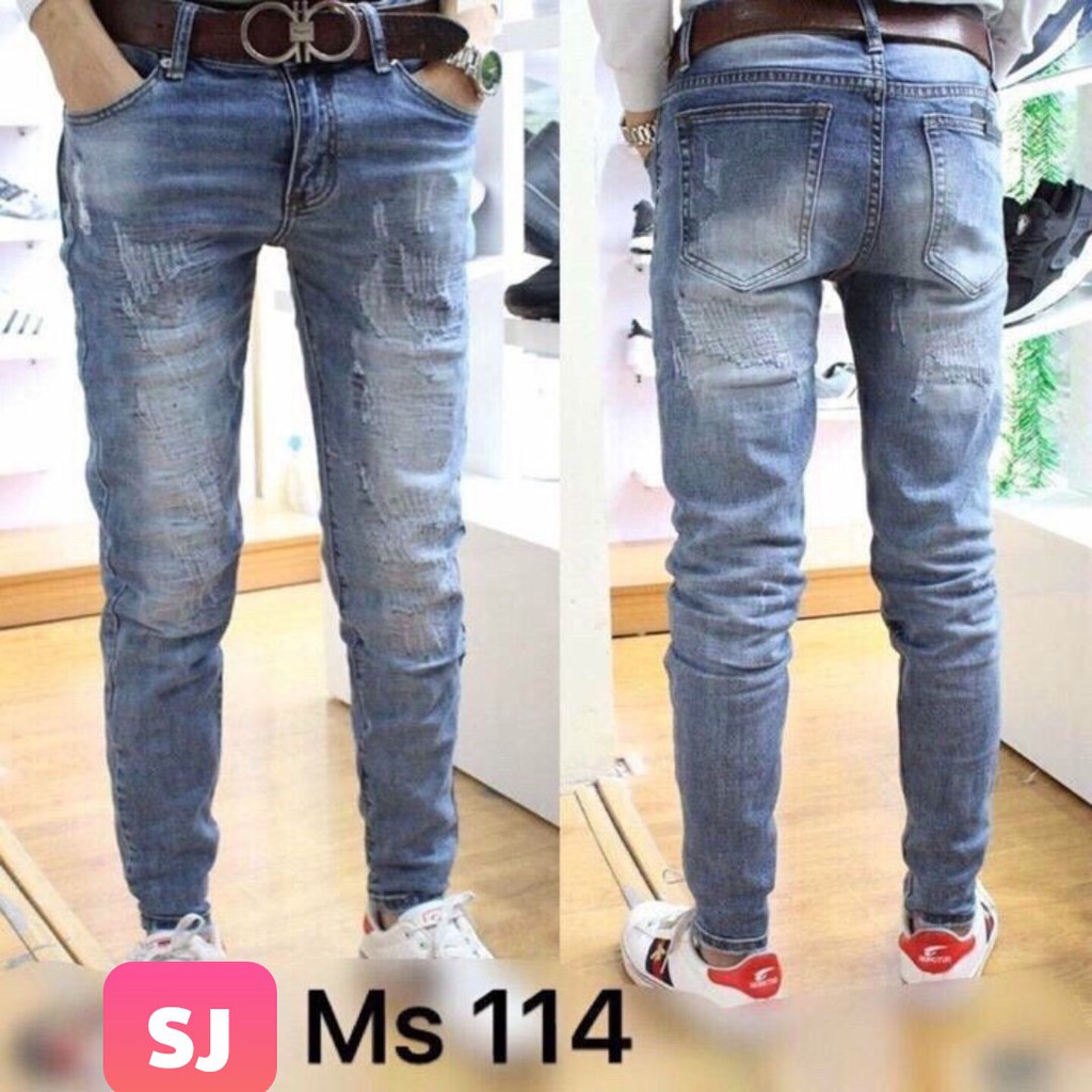 Quần jean nam mẫu mèo cào K114 ( SIZE 28-34)