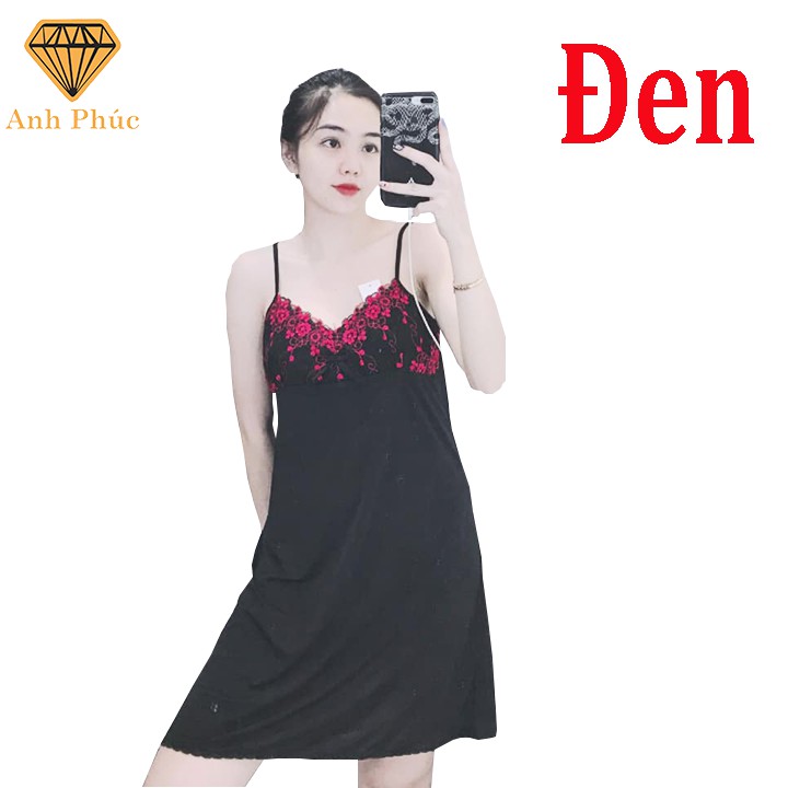 [Mã FAMAYWA giảm 10K đơn 50K] Đầm ngủ 2 dây thun lạnh mặc mát Anh Phúc + Đầm 2 Dây | BigBuy360 - bigbuy360.vn