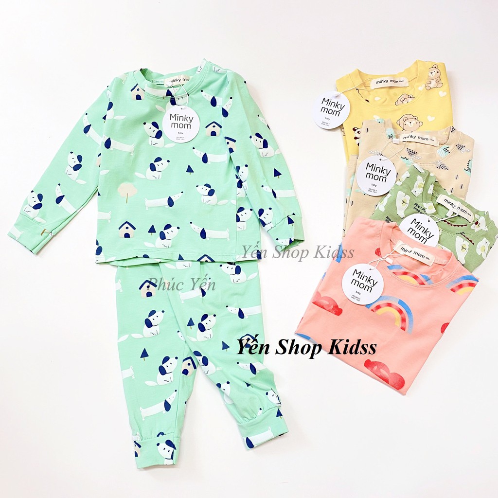 Sale !!! Bộ Cotton 100% Minky Mom   In Toàn Thân Họa Tiết Cầu Vồng- Gấu Trúc Dễ Thương Cho Bé (1255 ) | WebRaoVat - webraovat.net.vn