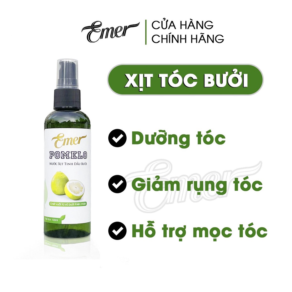 Dưỡng tóc tinh dầu bưởi kích mọc tóc pomelo Emer Garin 100ml giảm rụng tóc