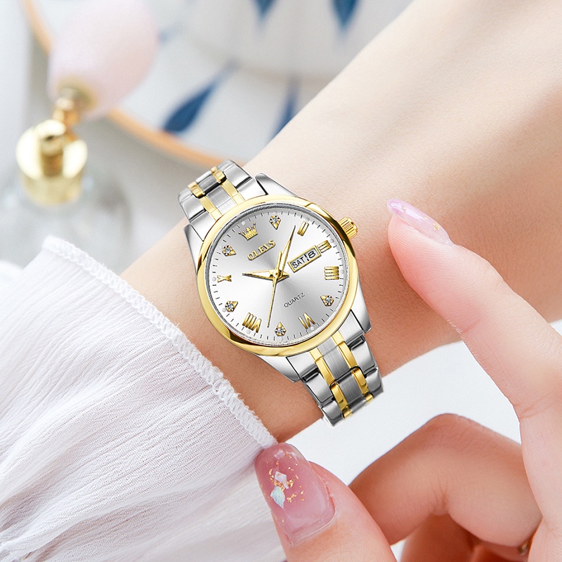Đồng hồ nữ chính hãng OLEVS 5563 hộp bộ phát sáng chống thấm nước món quà sinh nhật món quà kỷ niệm