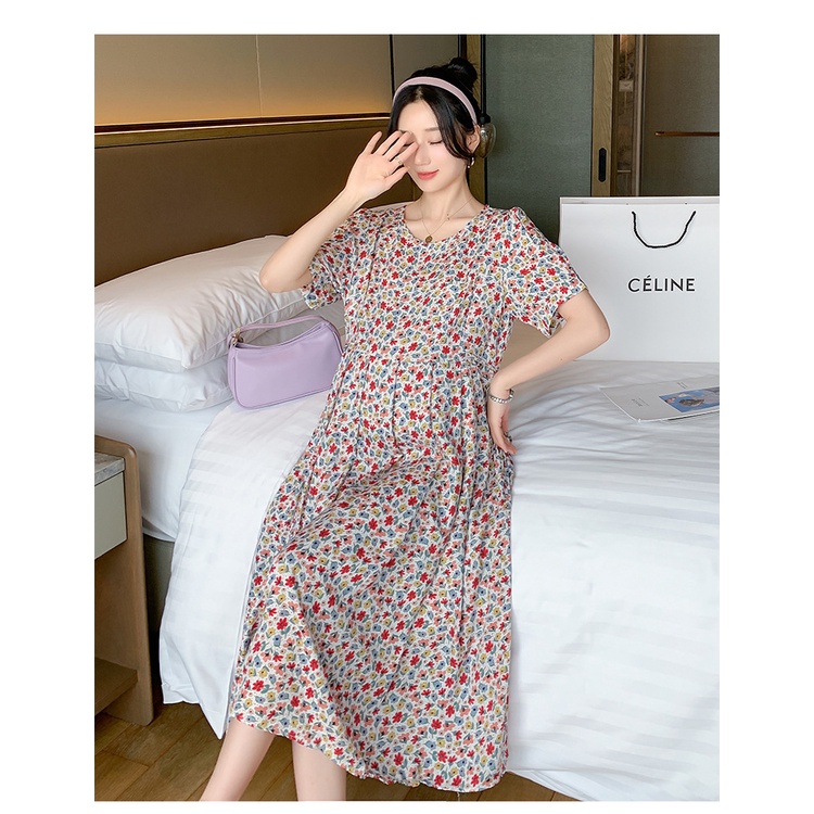 Váy Bầu Đầm Bầu Sơ Mi Hè A2444