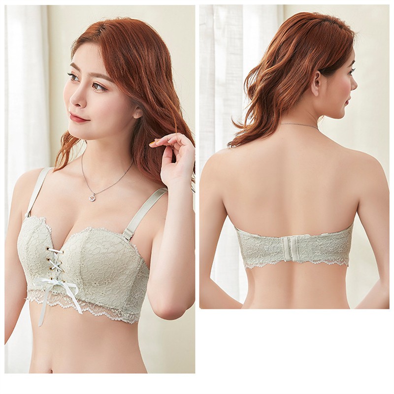 Áo Lót Kiểu Ren Không Dây Gợi Cảm Cho Nữ