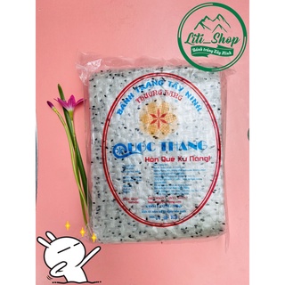 Bánh Tráng vuông Mè đen 500Gr