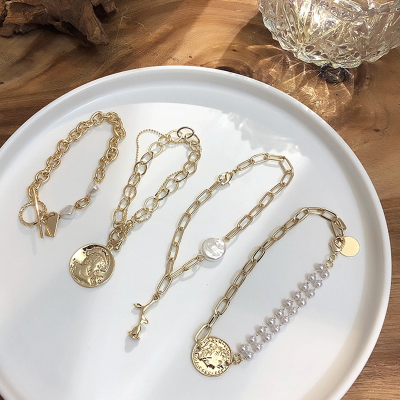 Vòng tay hợp kim dạng dây xích sang trọng | BigBuy360 - bigbuy360.vn