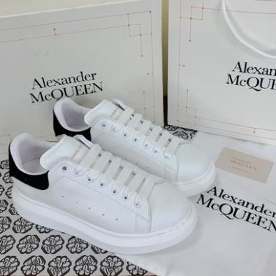 [ Hộp cứng + túi xách+ giấy gói ] Giày alexander mcqueen nam, nữ gót đen bản chuẩn 11.