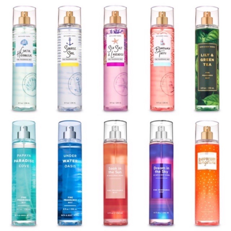 Xịt thơm body mist Bath & Body works