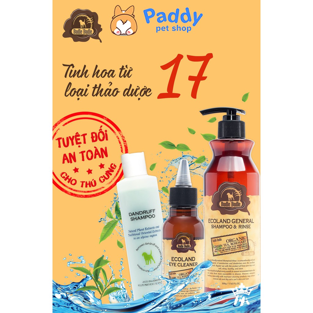 Sữa Tắm Hữu Cơ Budle Ecoland General Cho Mọi Loại Chó (500ml)